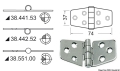 Cerniera inox 74x37 