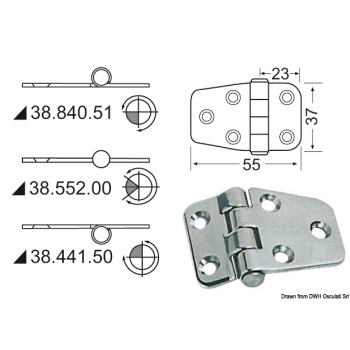 Cerniera inox 