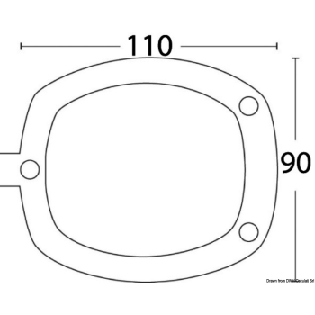 Chiusura PVC portacanna nero 