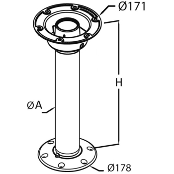 Colonna Thread Lock 685 mm generica 