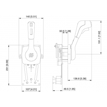 Comando Monoleva B310B-Trim