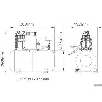 Compressore tromba marco 8bar 24v 