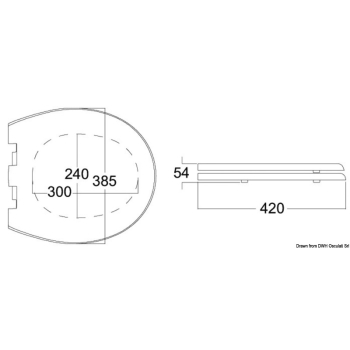 Copriwater legno Silence Plus 