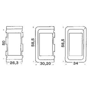 Cornice terminale dx/sx