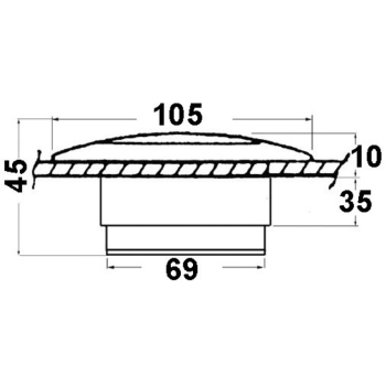 Courtesy Light per pozzetto 12 V 