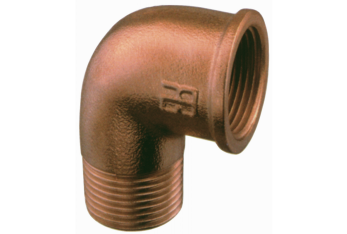 Curva m-f in bronzo da 1'1/2