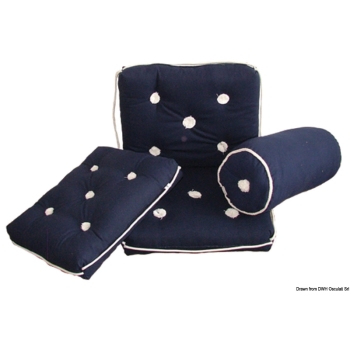 Cuscino rollo blu 