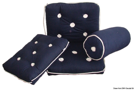 Cuscino rollo blu 