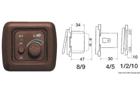 Dimmer 40 W marrone 