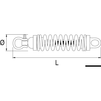 Dispositivo ormeggio CARDAN diam. 87 mm - 3800 Kg 