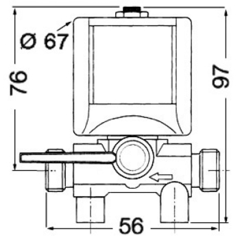 Elettrorubinetto carburante 12 V 