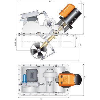 Elica retrattile btqr 185-65kg 24v