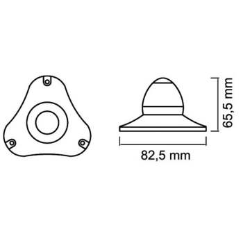 Fanale di via Sphera II 360° bianco corpo bianco 