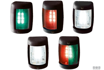 Fanale mini led 12v bk rosso/verde< 