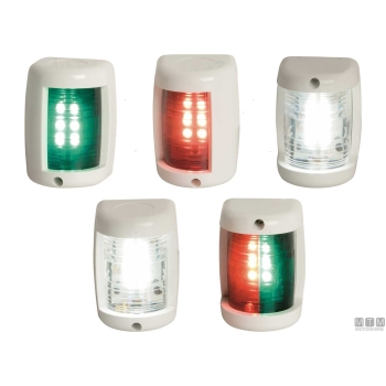 Fanale mini led 12v wh rosso/verde< 