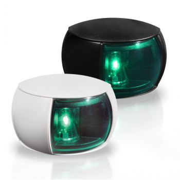 Fanale nero a led dritta/verde