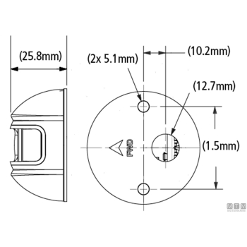 Fanali CE-ISO-COLREG LED Side Mount Inox 