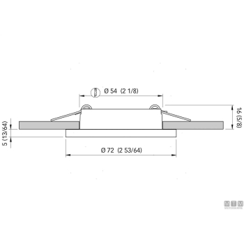 Faretto quick ted n-ip40 l calda 