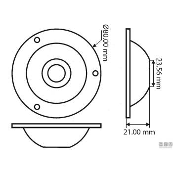 Faretto sub mtm led-10w azzurro< 