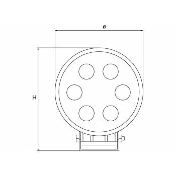 Faro da Coperta Spot LED 6x3W