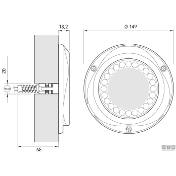 Faro quick challenger delta 30w bicolor 