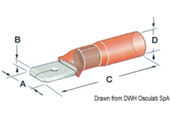 Faston preisolati con termoretraibile a tenuta stagna da 6,3 mm-14.798.02