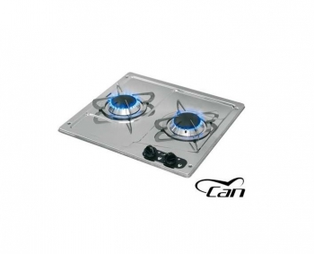 Fornello Gas 2 Fuoco Incasso Inox Burny2 - Fornelli Piano Cotture Cucina - MTO  Nautica Store