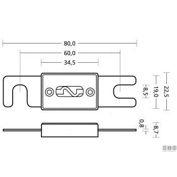 Fusibile anl-c 150a<