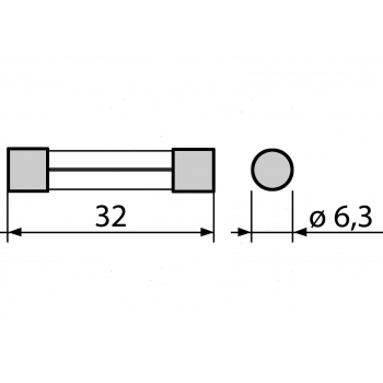 Fusibili in Vetro 6.3x32 mm