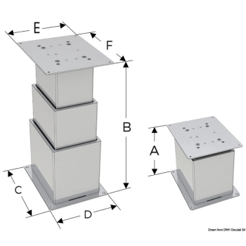 Gamba Square 3 stadi 12V 