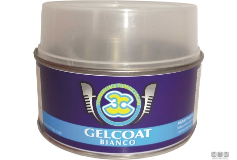 Gelcoat 3c bianco con paraffina 0.25kg 