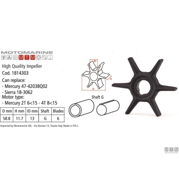 Girante mtm -oem merc 47-16154 3 