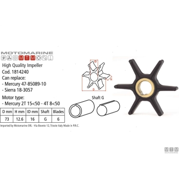 Girante mtm -oem merc 47-16154 3 