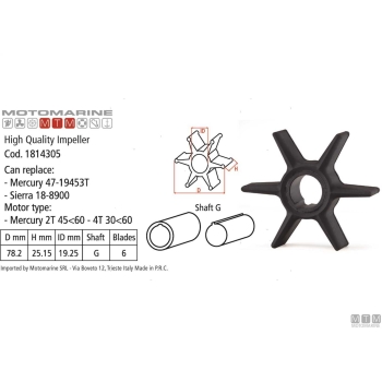 Girante mtm -oem merc 47-16154 3 