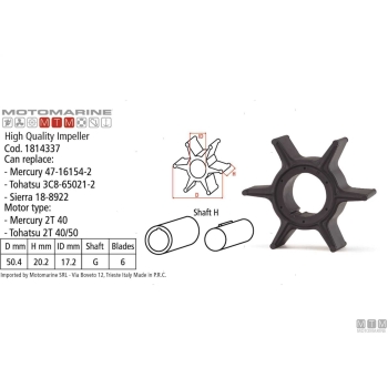 Girante mtm -oem merc 47-16154 3 