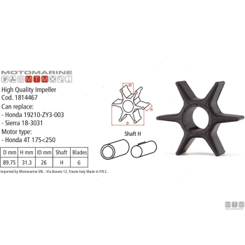 Girante mtm -oem merc 47-43026q02 