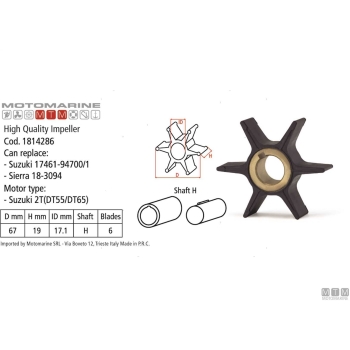 Girante mtm -oem suzu 17461-87e00/10>12 