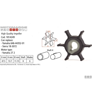 Girante mtm -oem yama 67f-44352-01 