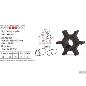 Girante mtm -oem yama 6e0-44352-00 