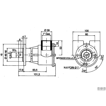 Girante npr d65 di15.8 h50 bb-8p 