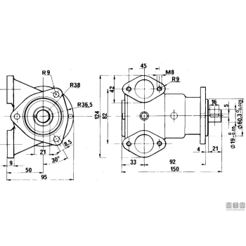 Girante npr d65 di15.8 h50 bb-8p 