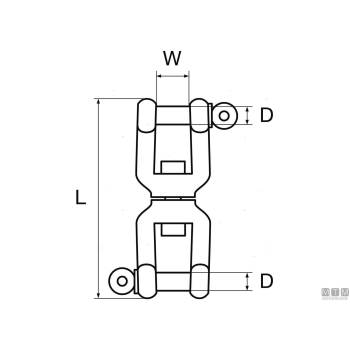 Girella grillo/grillo d13mm zinco< 