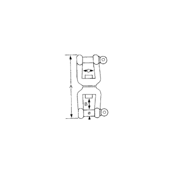 Girella inox grillo-grillo Ø mm.8