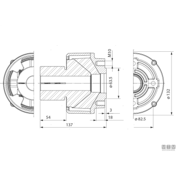 Giunto elastico vetus combiflex d30mm 