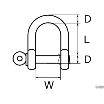 Grillo dritto card d14mm inox<