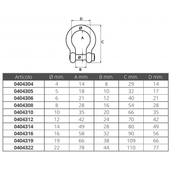 GRILLO INOX A CETRA Ø MM.4