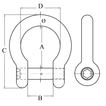 Grillo inox a cetra Ø mm.6