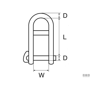 Grillo lungo wichard key pin b d5mm