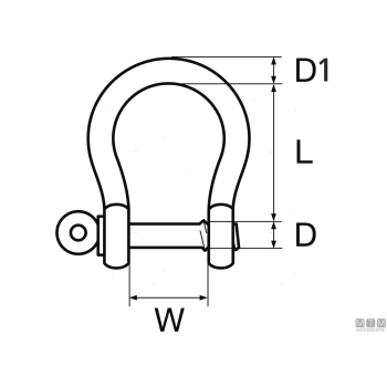 Grillo omega zincato h.duty d16mm< 