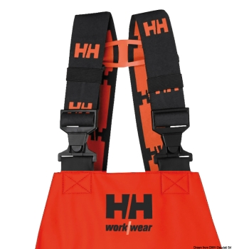 HH Storm Rain BIB arancio/nero 2XL 